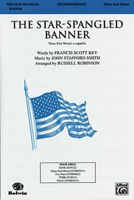 The Star-Spangled Banner Three-Part Mixed choral sheet music cover Thumbnail